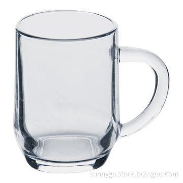 10oz Arc-shaped Haworth Glass Mug, Daily and Promotion Use